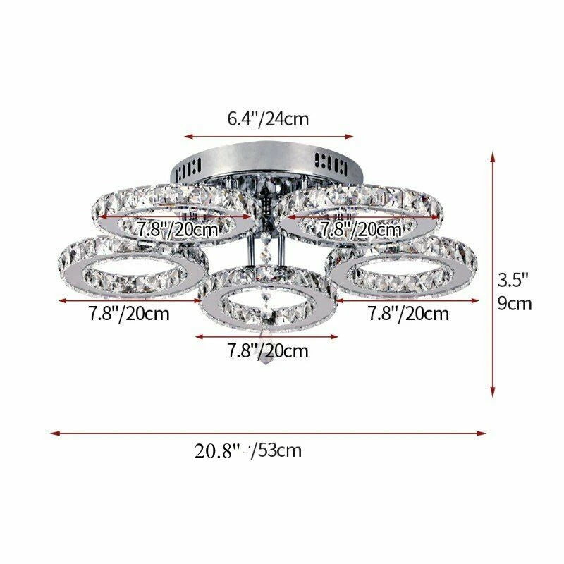 Crystal Ceiling Chandelier Modern Luxury Home Lighting For Living Room