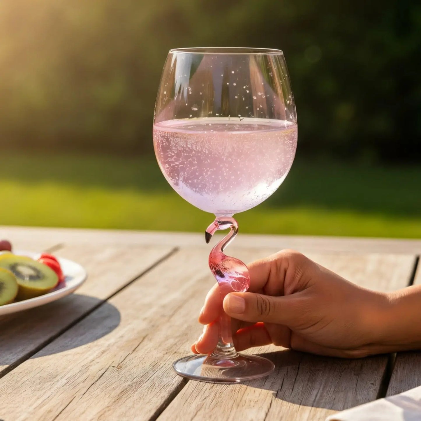 Flamingo Stem Wine Glasses Flamingo Shaped Reusable Acrylic