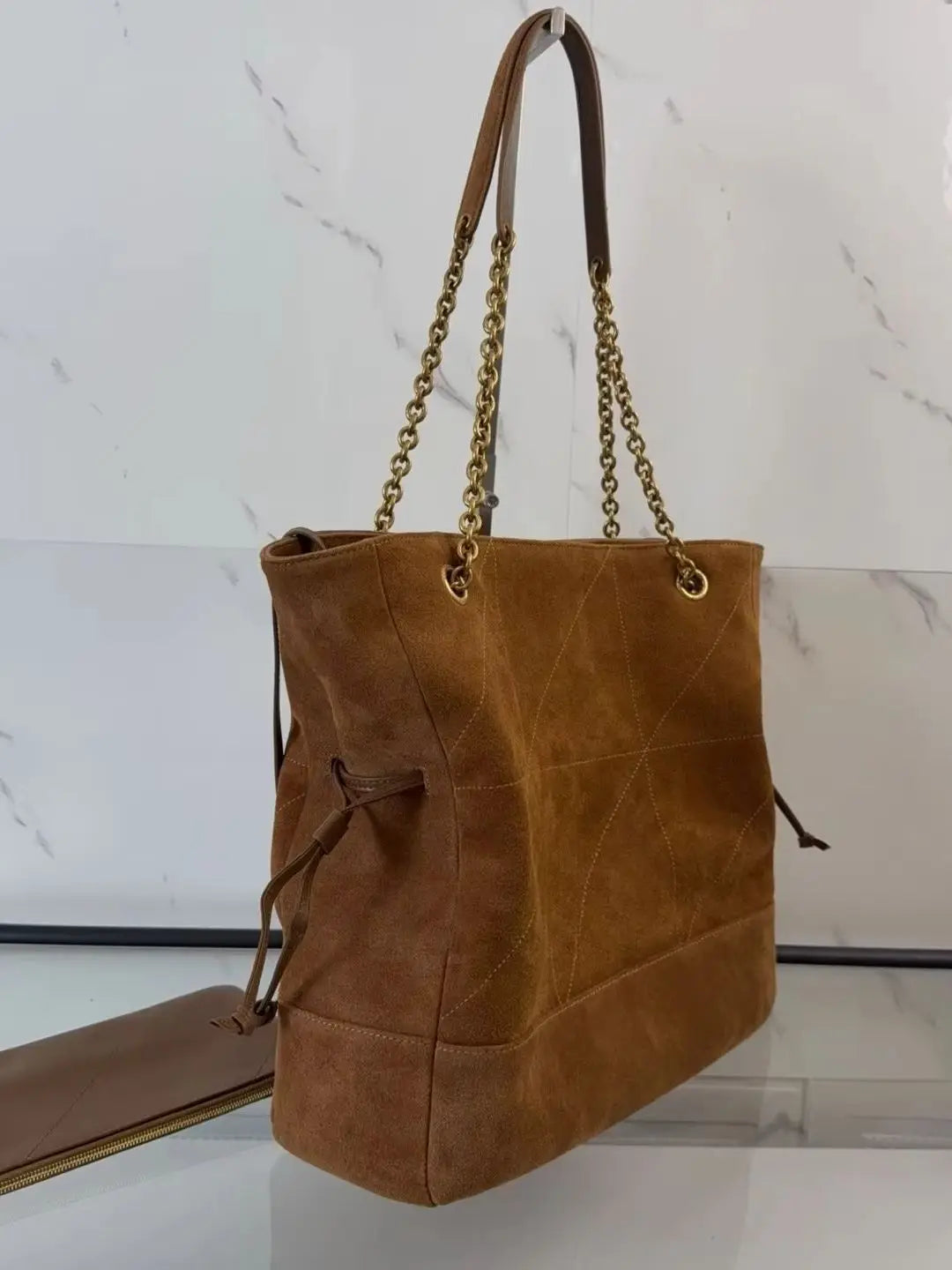 Minimalist Genuine Leather Shoulder Tote Bag For Women