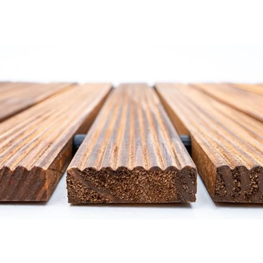 Carbonized Wooden Garden Pathway Roll Out With Anti Slip Grooves