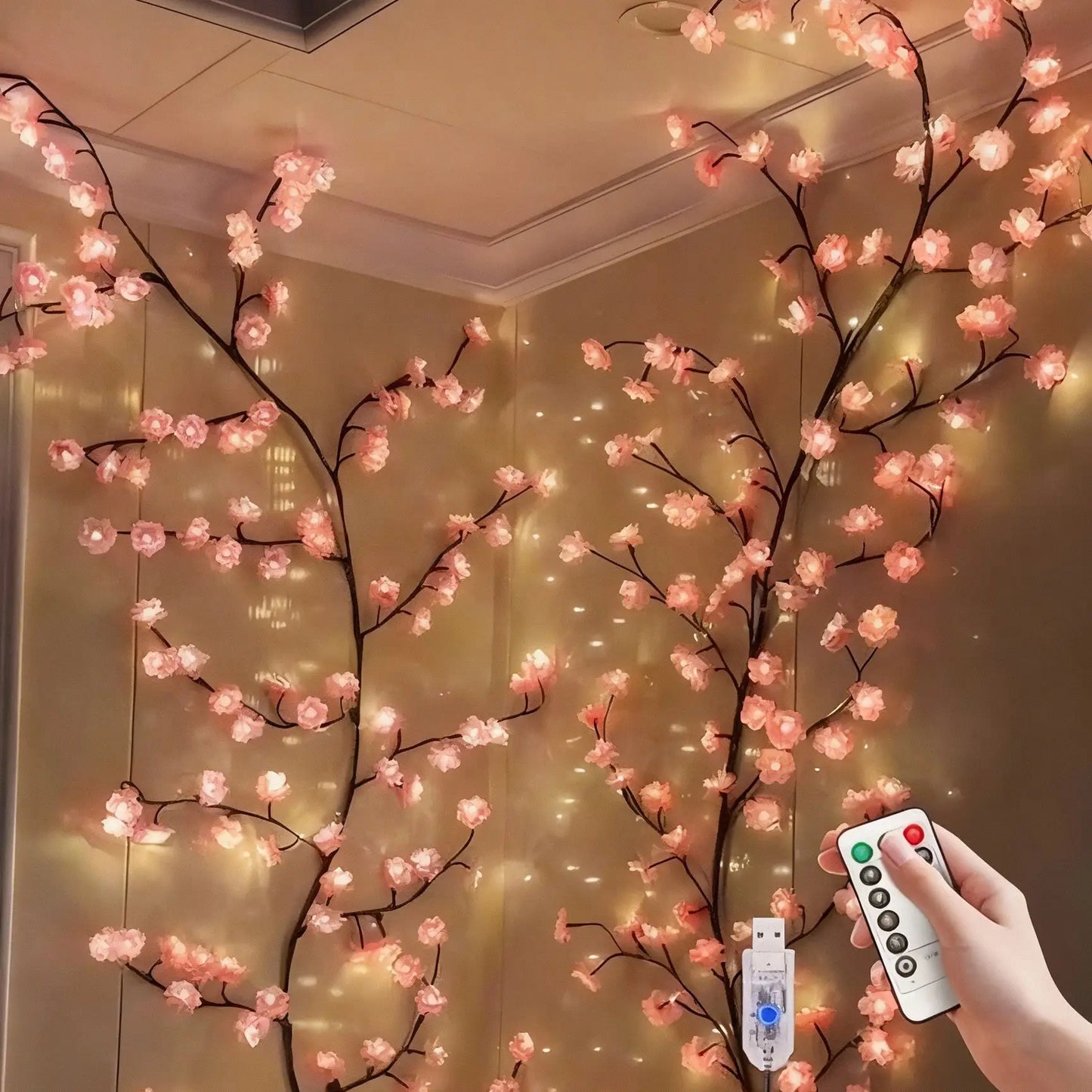 96 LED Cherry Blossom Tree Light for Parties and Decor