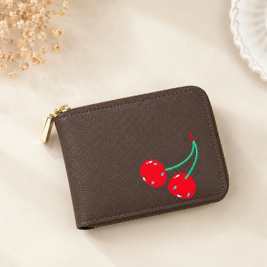 Leather Coin Wallet With Zipper For Everyday Essentials