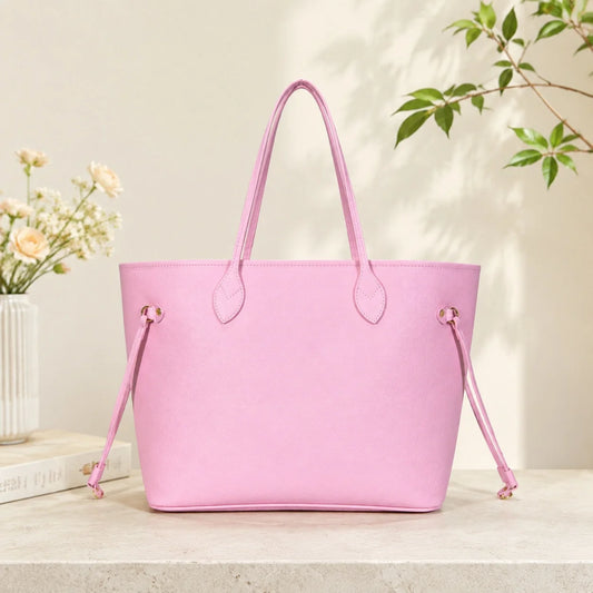 Leather Reversible Luxury Handbag Tote With Large Capacity