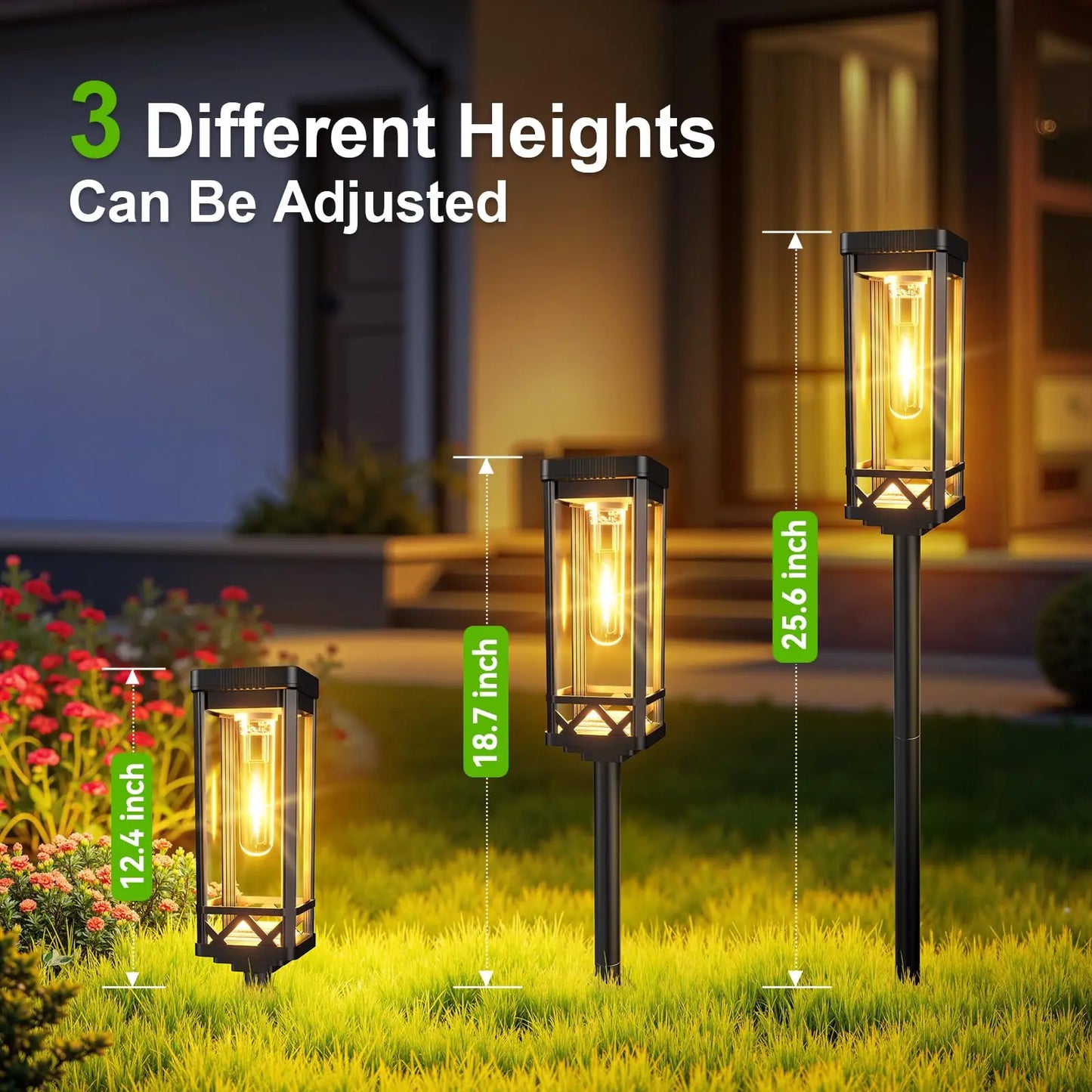 Solar Pathway Lights Outdoor LED Landscape Lights For Driveway