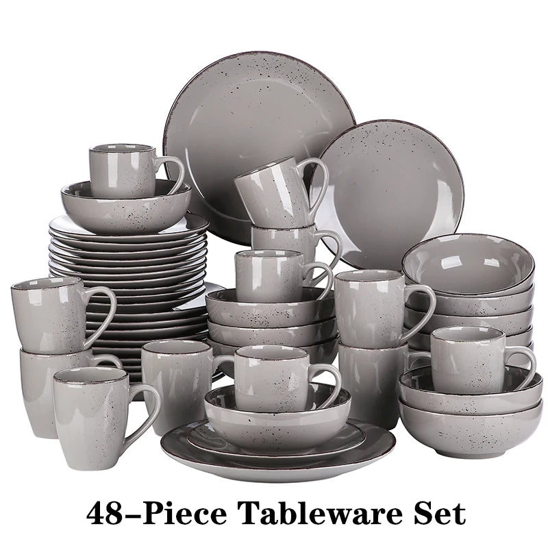 Malacasa Navia Stoneware Dinnerware Set Tableware Collection