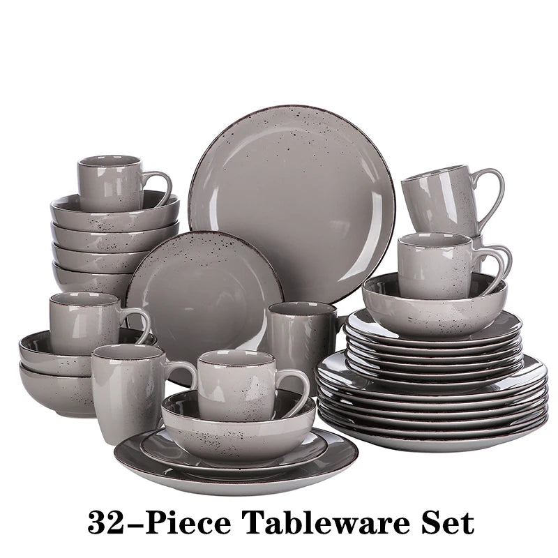 Malacasa Navia Stoneware Dinnerware Set Tableware Collection