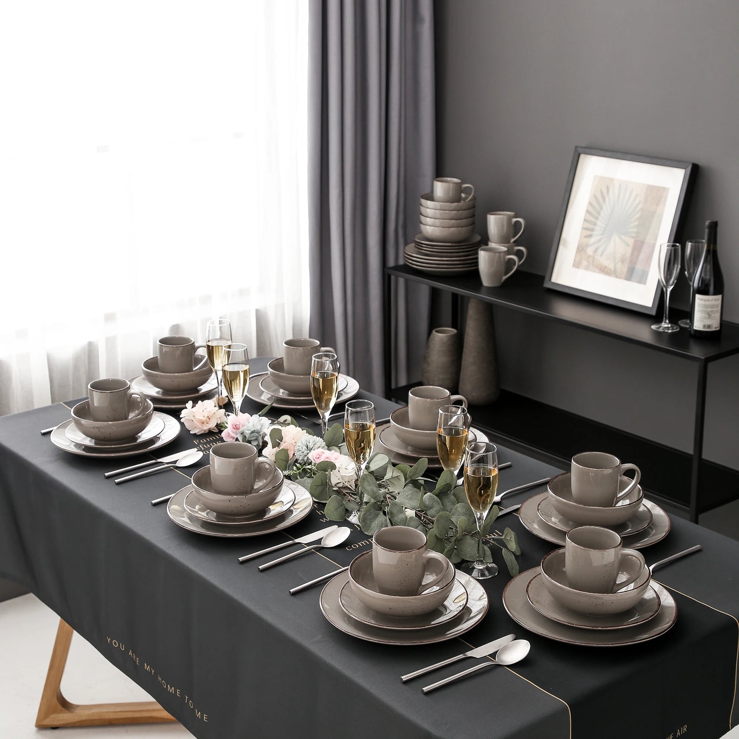 Malacasa Navia Stoneware Dinnerware Set Tableware Collection