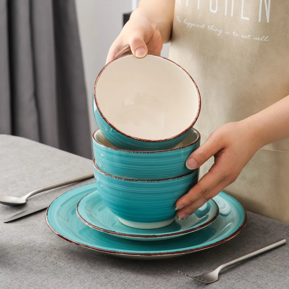 Malacasa BellaT Porcelain Dinnerware Set For Everyday Dining And Entertaining