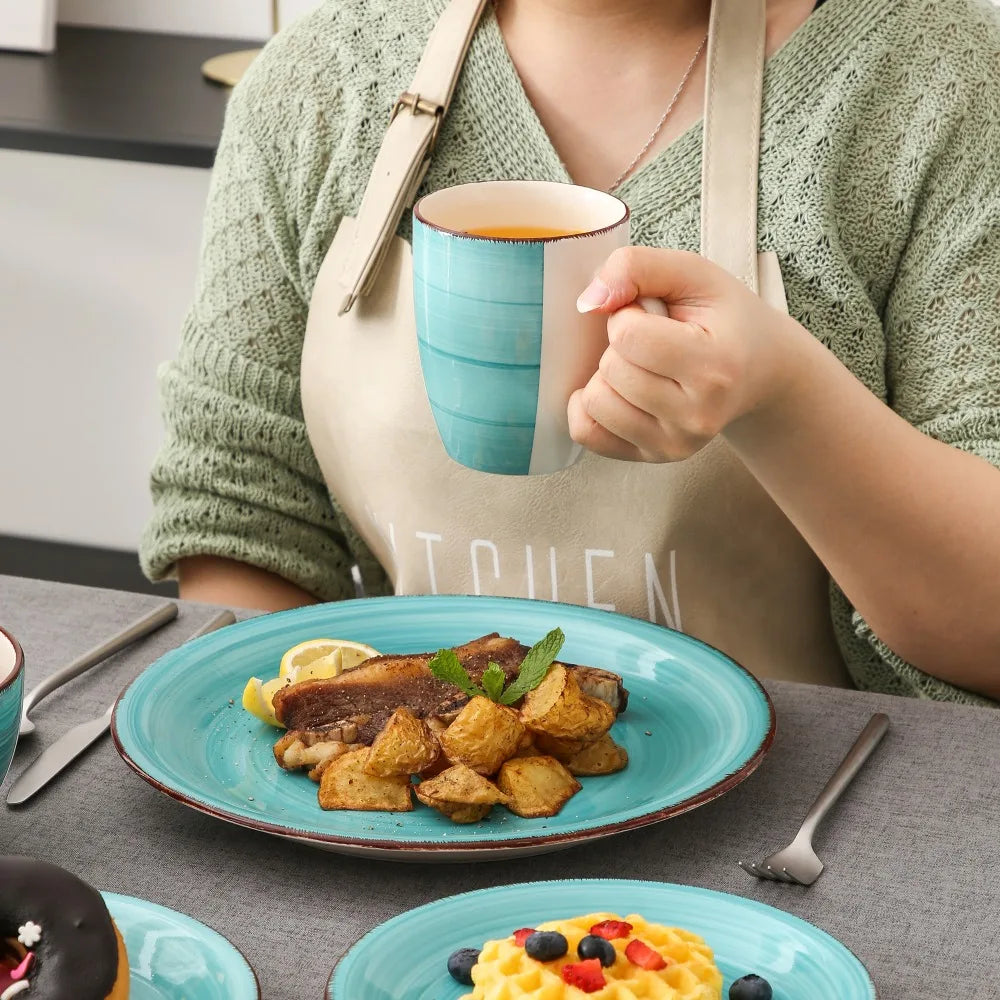 Malacasa BellaT Porcelain Dinnerware Set For Everyday Dining And Entertaining