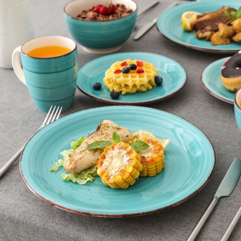 Malacasa BellaT Porcelain Dinnerware Set For Everyday Dining And Entertaining