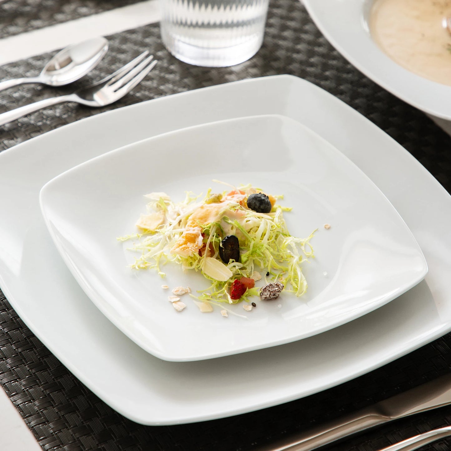 MALACASA Julia Porcelain Dinnerware Set Service For 6