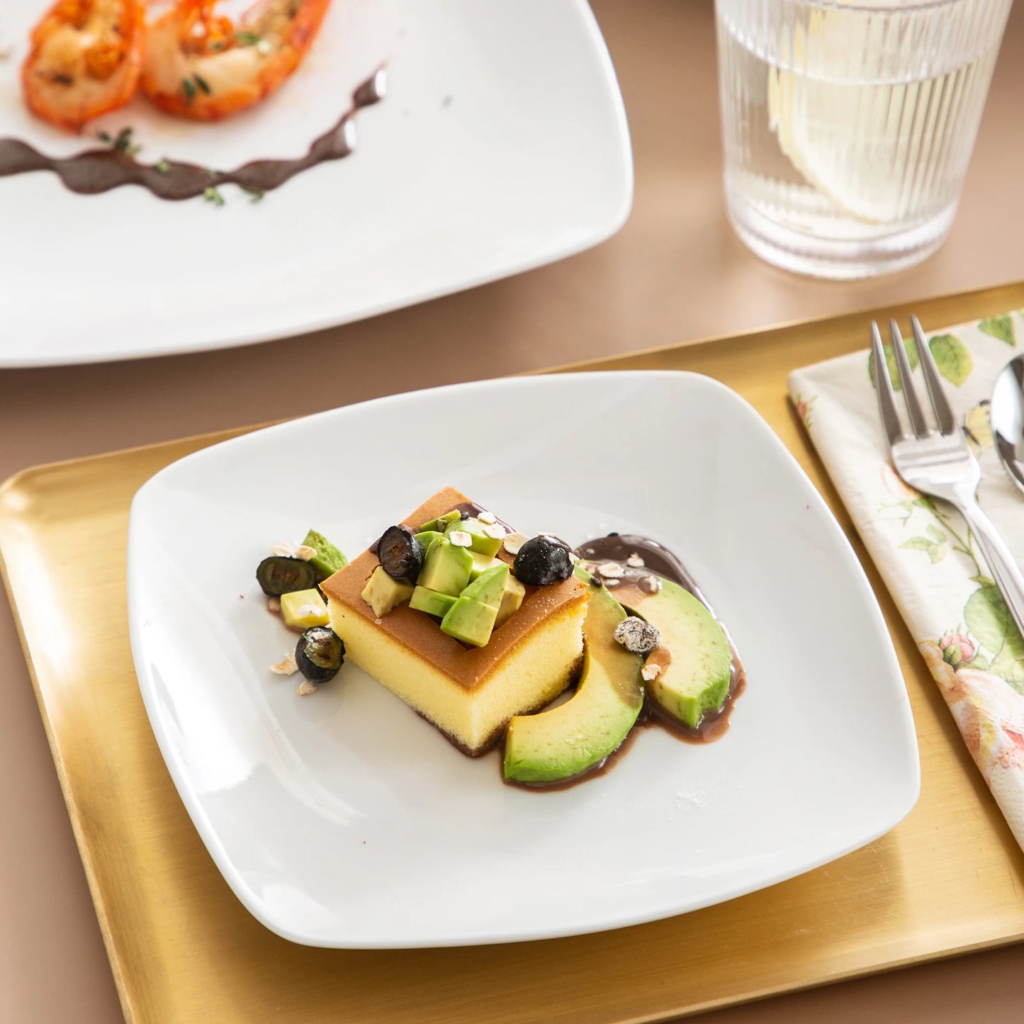 MALACASA Julia Porcelain Dinnerware Set Service For 6