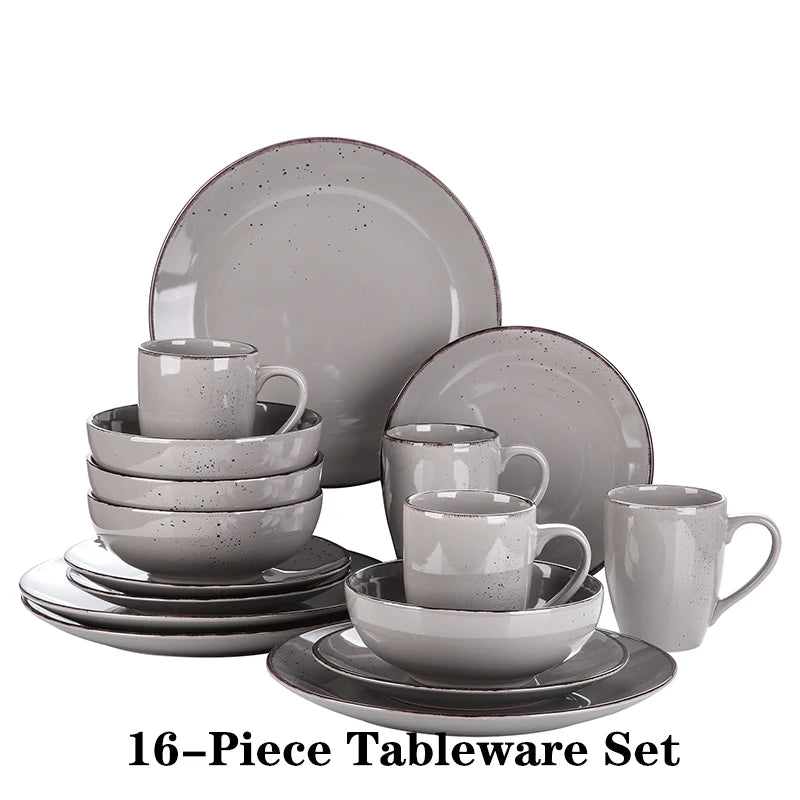 Malacasa Navia Stoneware Dinnerware Set Tableware Collection