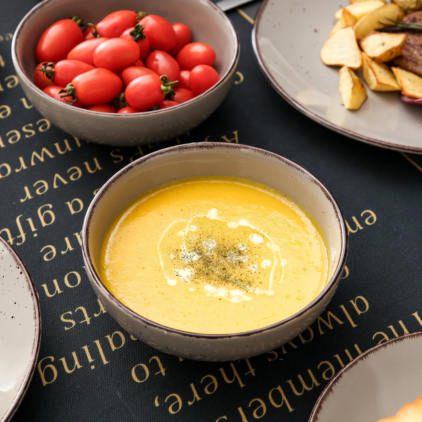 Malacasa Navia Stoneware Dinnerware Set Tableware Collection