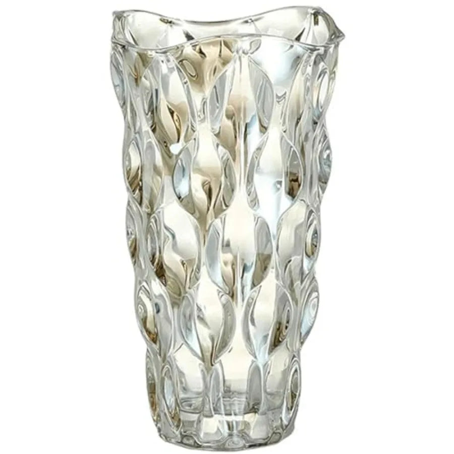 Crystal Clear Glass Vase For Flowers Centerpieces Home Decor