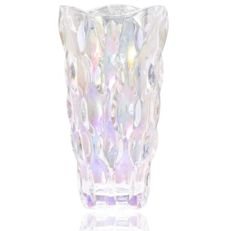 Crystal Clear Glass Vase For Flowers Centerpieces Home Decor