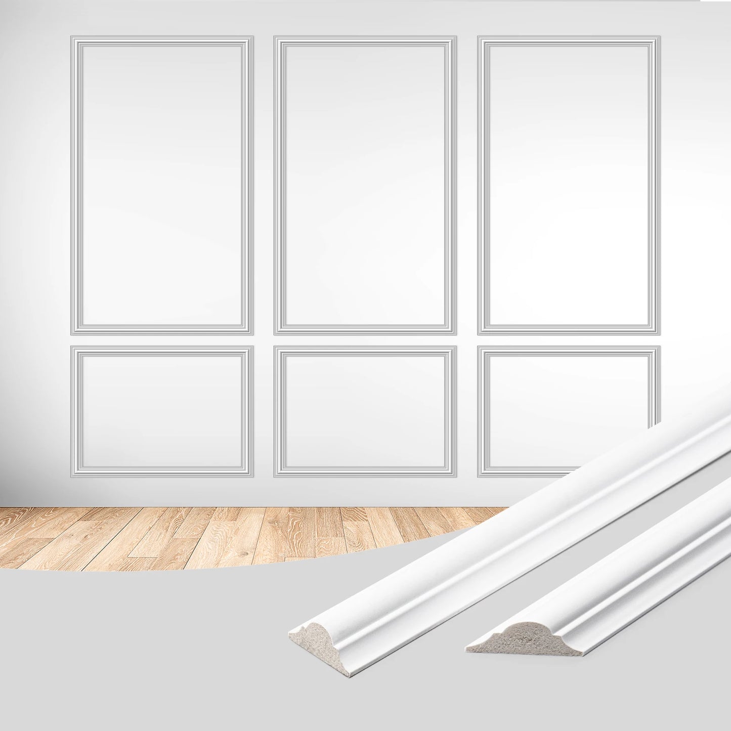 Art3d Wainscoting Panel Kit 3 Piece Wall Molding Accent Walls