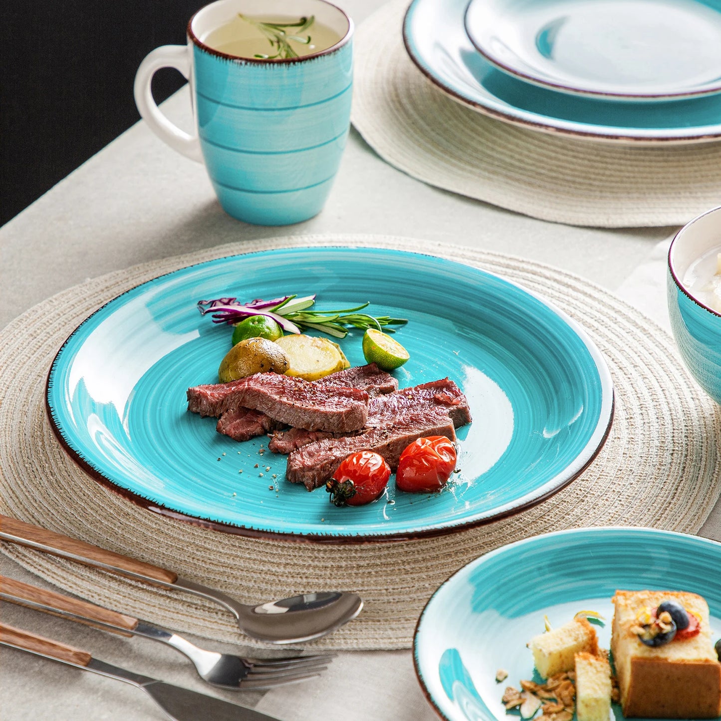 Malacasa Bella-T Porcelain Dinnerware Set for Everyday Dining