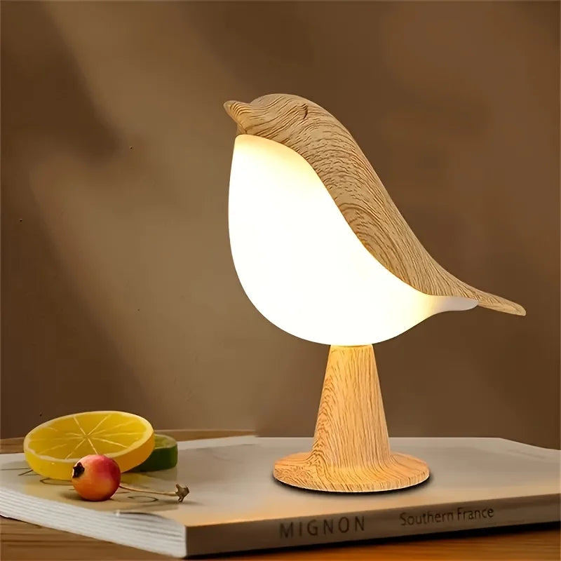 LED Touch Control Bird Lamp Art Deco Dimmable Rechargeable Battery
