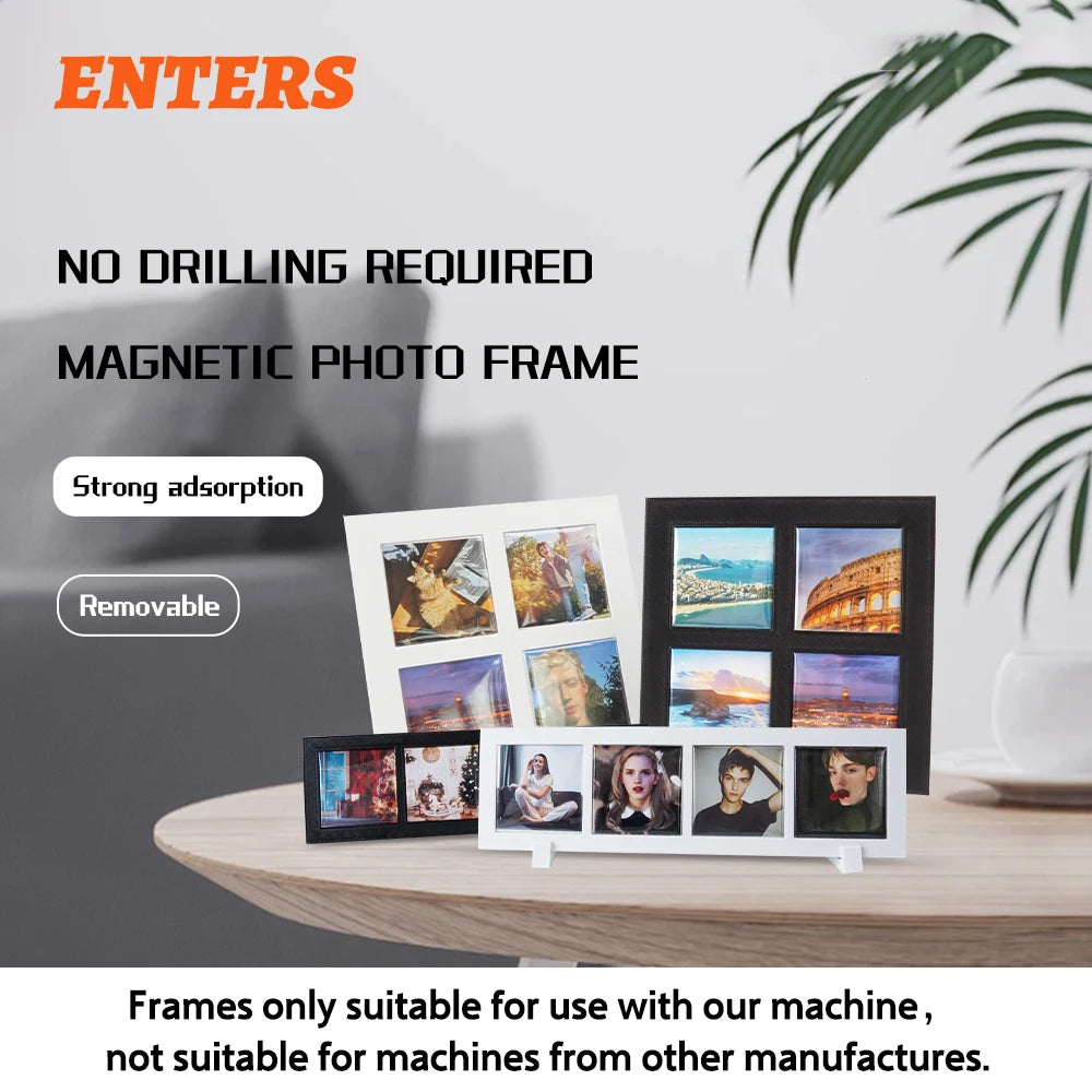10 Pack 50x50mm Blank Photo Frames For Magnetic Fridge Magnets