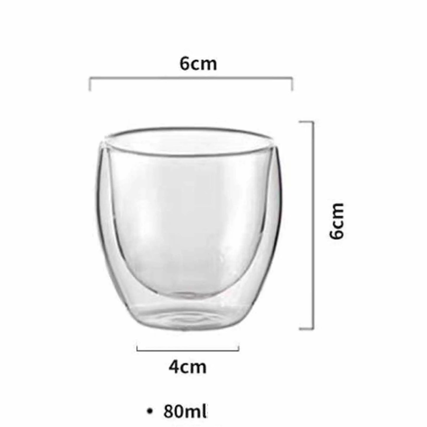 Double Wall Glass Cup Insulated Tumbler For Coffee And Tea