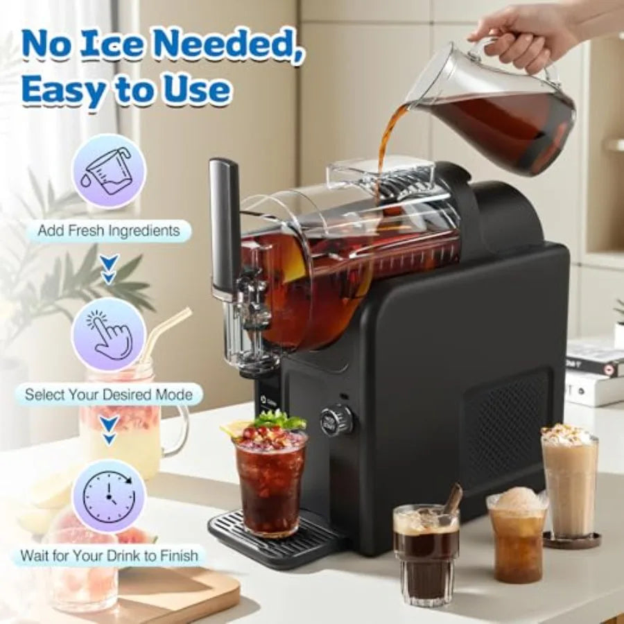 Home Soft Serve Ice Cream And Slushie Machine 2 In 1 With Six Presets