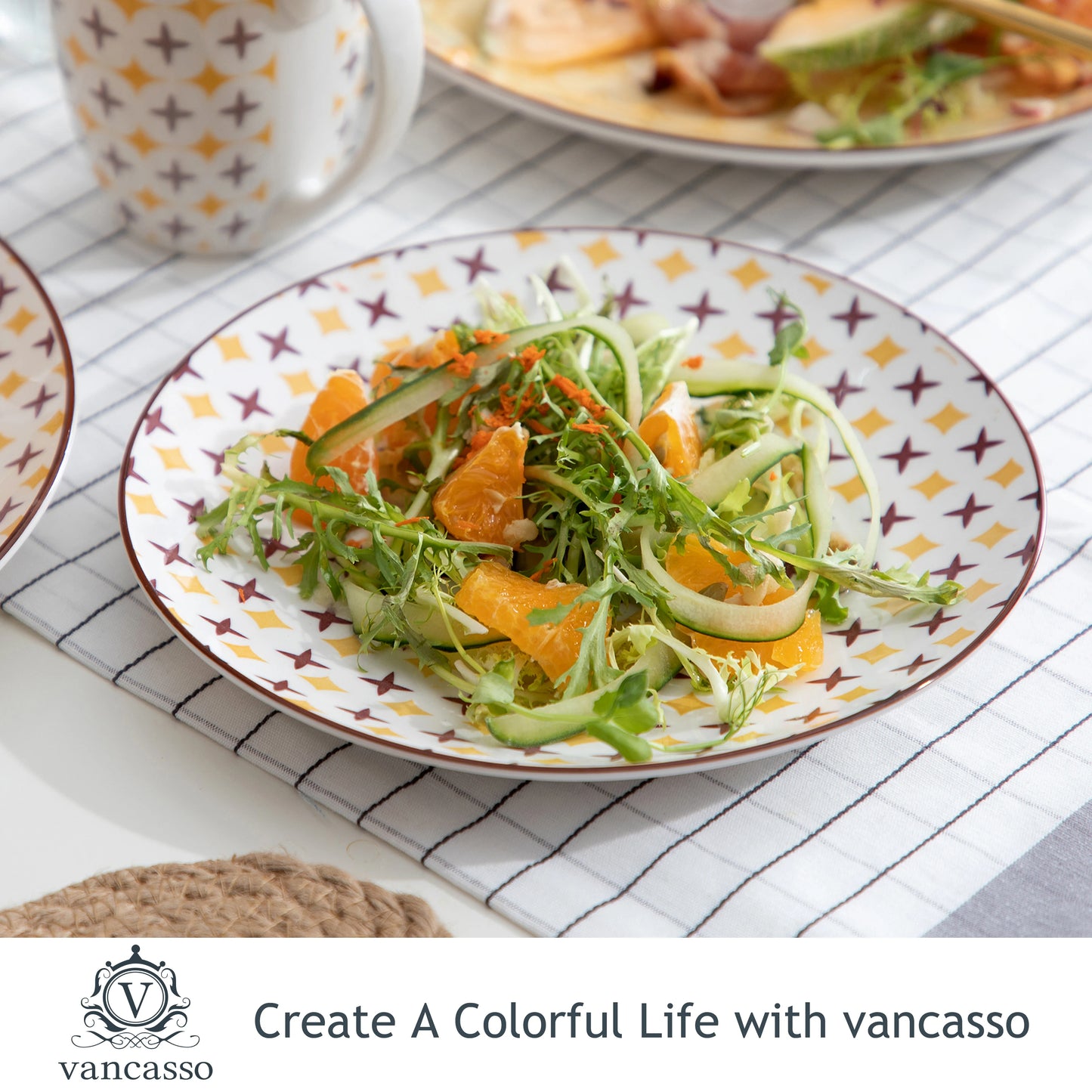MALACASA Tulip Porcelain Dinnerware Set 4 Design Collection