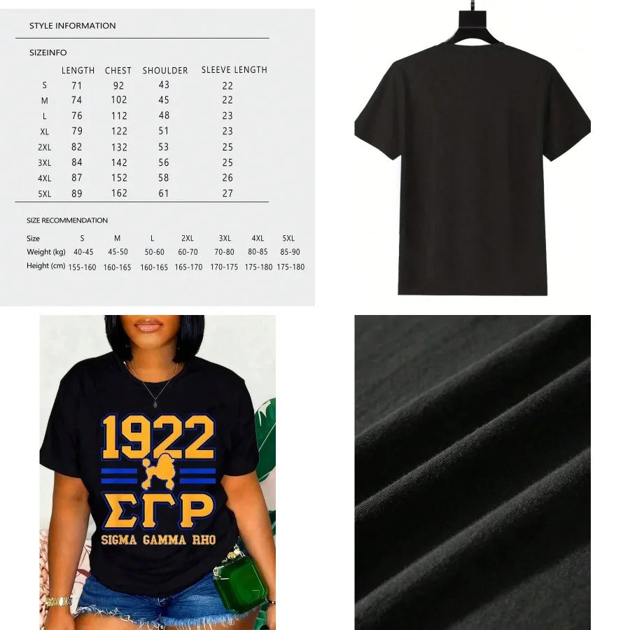 Sigma Gamma Rho Greek Letters Poodle Design T Shirt For Sorority Events