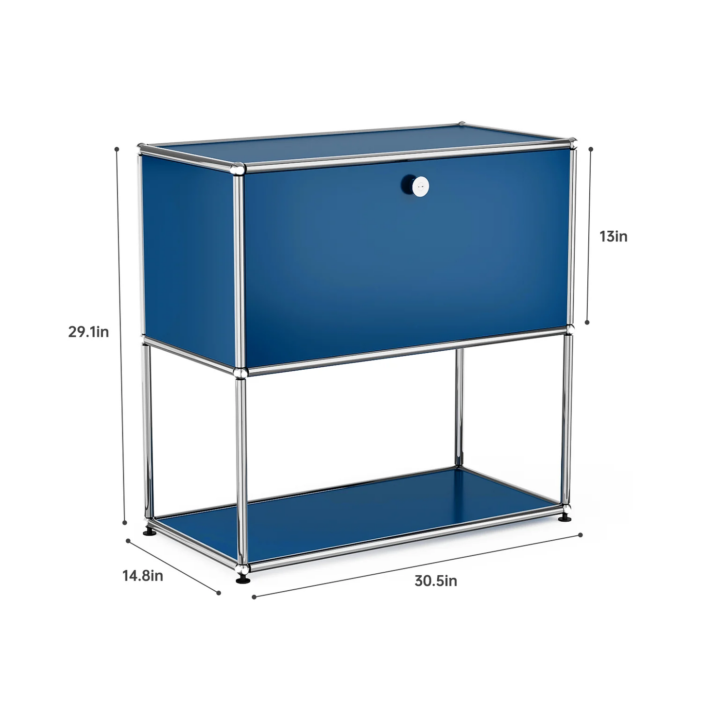 Furgle Modern Modular Metal Storage Cabinet Freestanding Sideboard Living Room