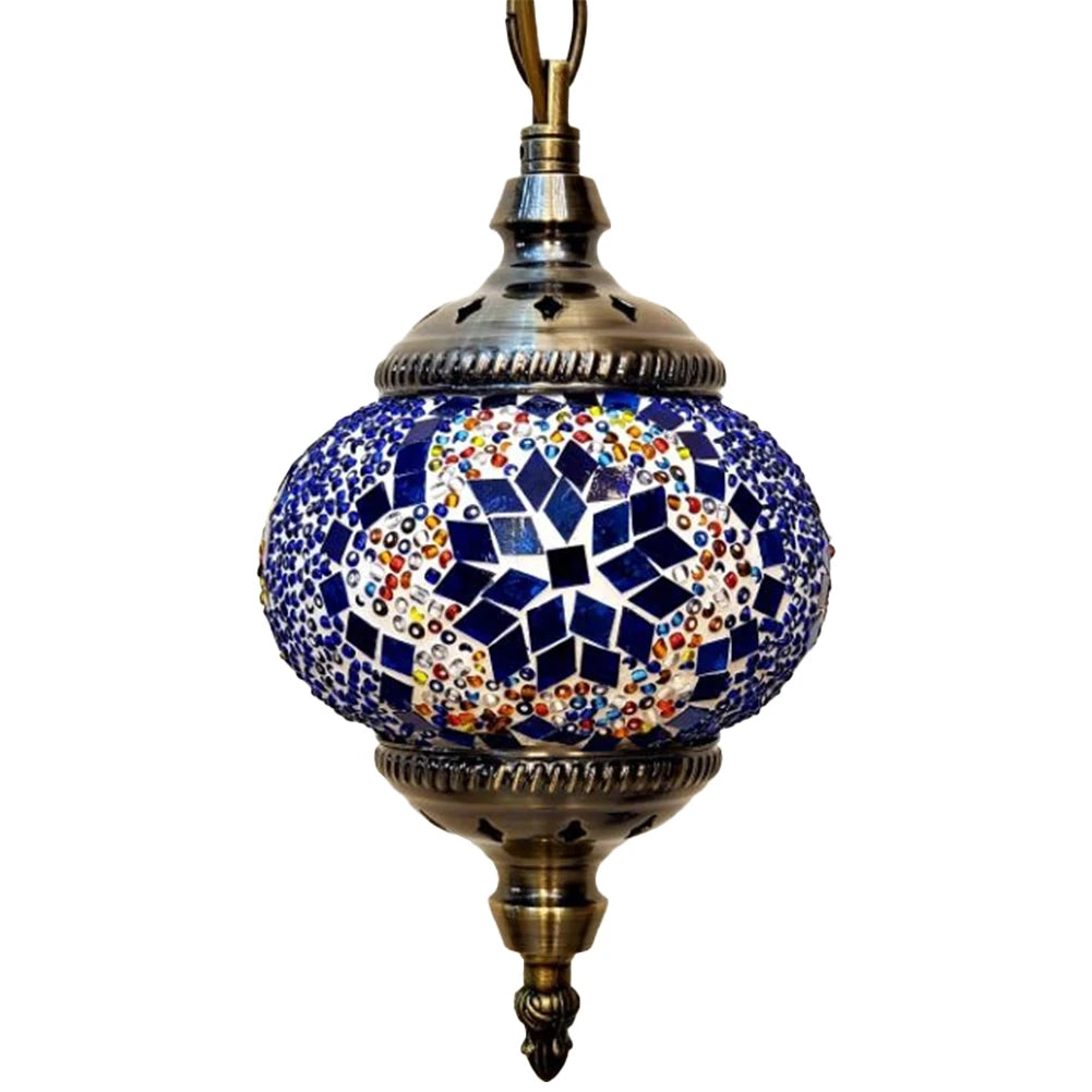 APWIKOGER Mosaic Pendant Light Turkish Moroccan Hanging Ceiling Lamp