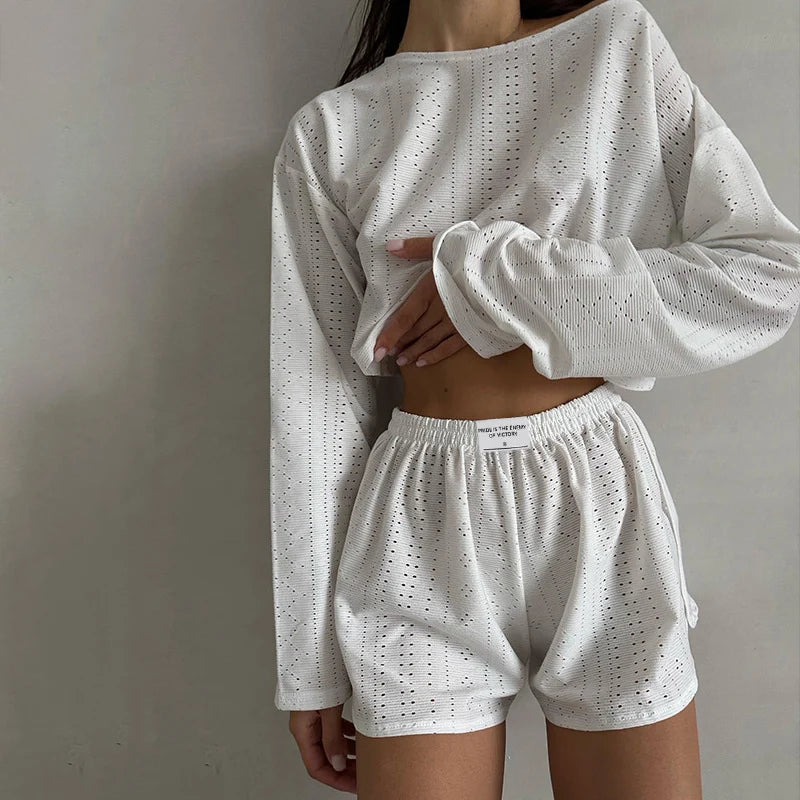Women's Pajama Set Sleepwear With Shorts 2 Piece Loungewear