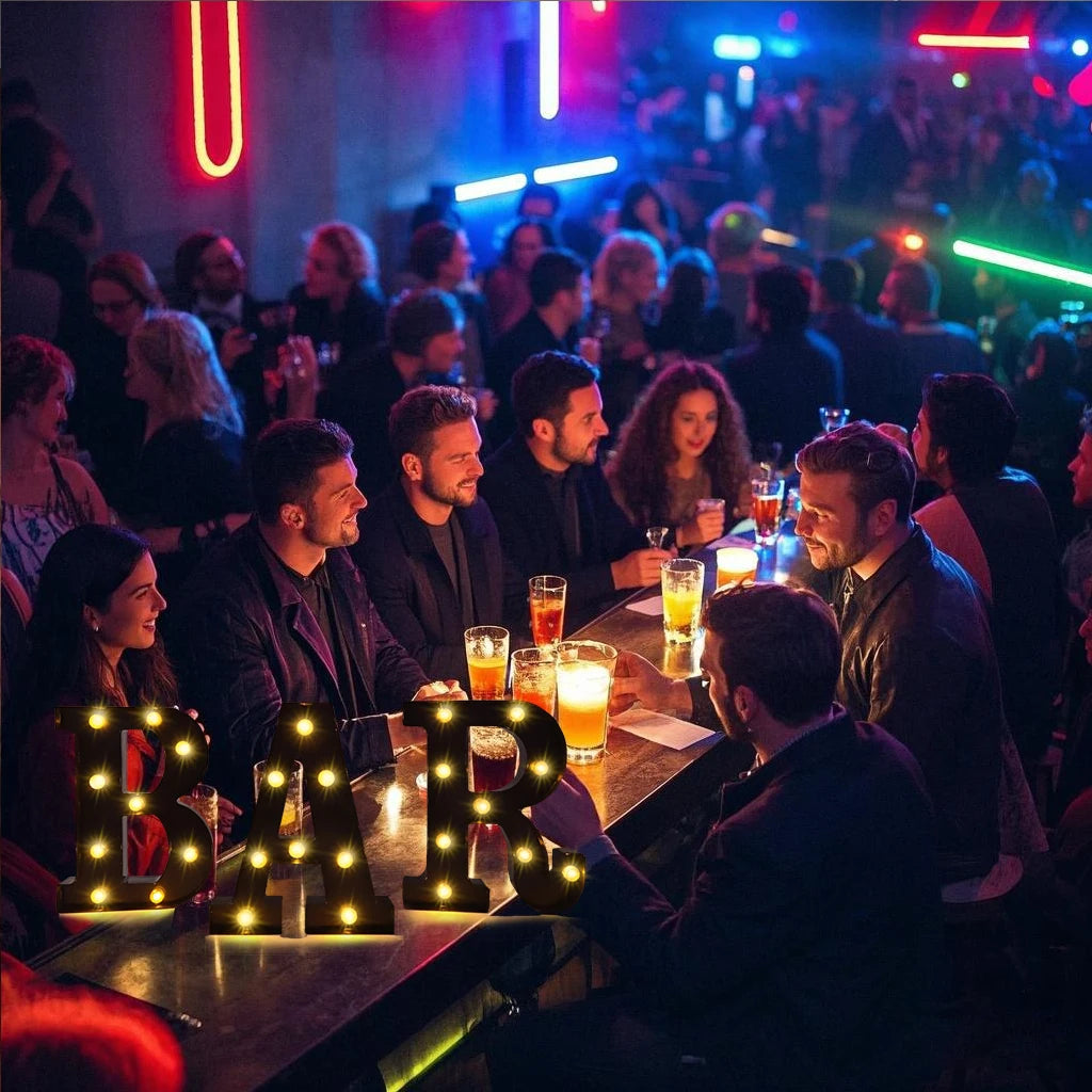 NONECN Bar LED Luminous Letter Light For Bars And Parties