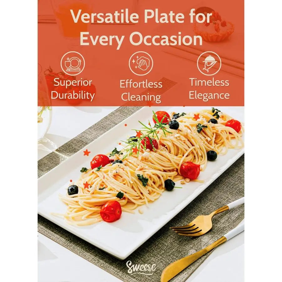 XMSJ Porcelain Serving Platters For Parties Set Of 4