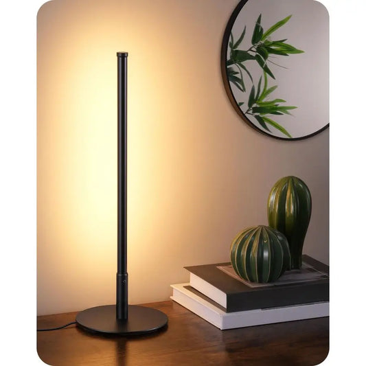 Upgraded LED Table Lamp, Stepless Dimmable Bedside Lamp with 3 Color Temperature, Modern Nightstand Lamp, Desk Lamp for Bedroom,