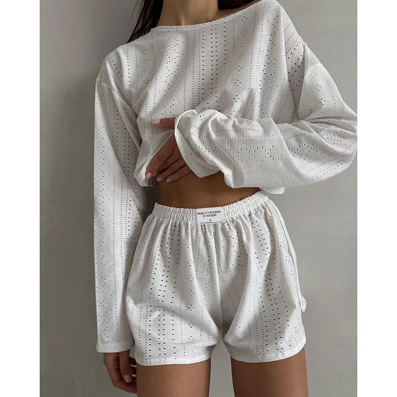 Women's Pajama Set Sleepwear With Shorts 2 Piece Loungewear