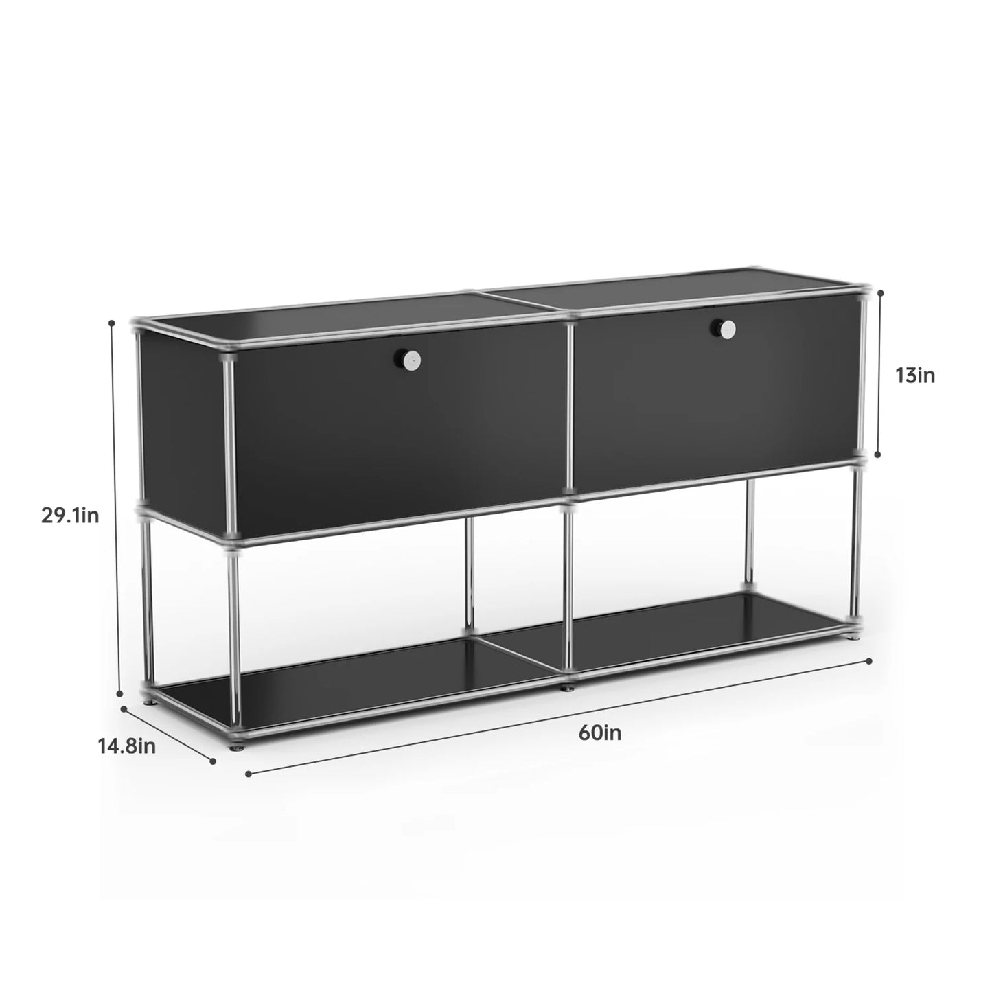 Stainless Steel Storage Cabinet TV Stand For Living Room