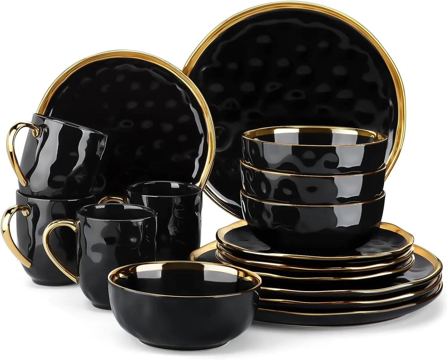 Porcelain Dinnerware Set For Four Dishwasher Safe Everyday