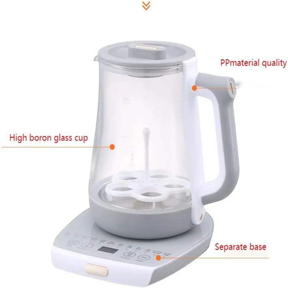 Insulated Glass Tea And Coffee Pot With Filter Screen