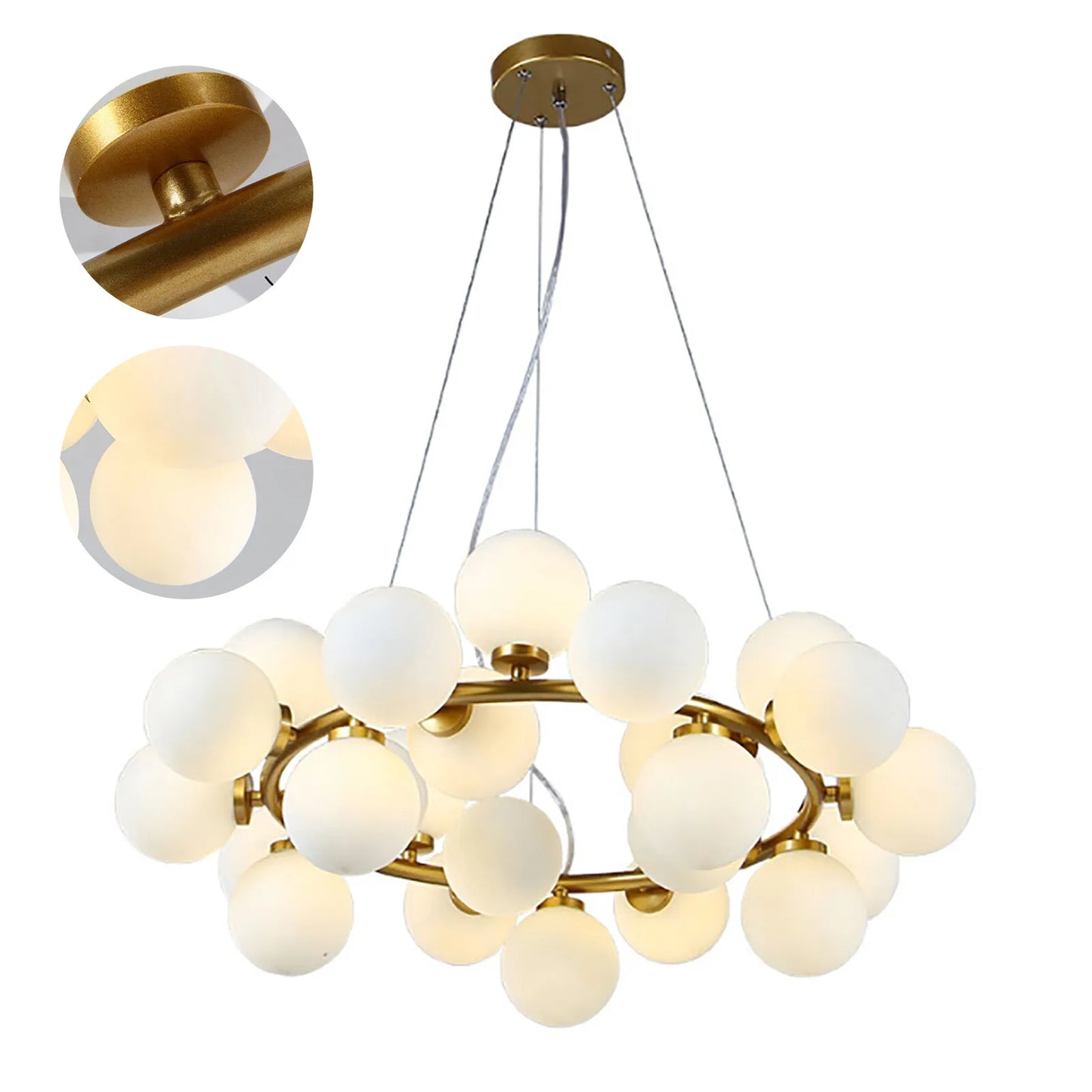 25 Light Modern Adjustable Pendant Chandelier For Living And Dining