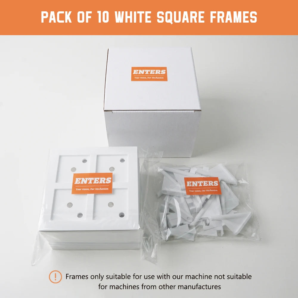 10 Pack 50x50mm Blank Photo Frames For Magnetic Fridge Magnets