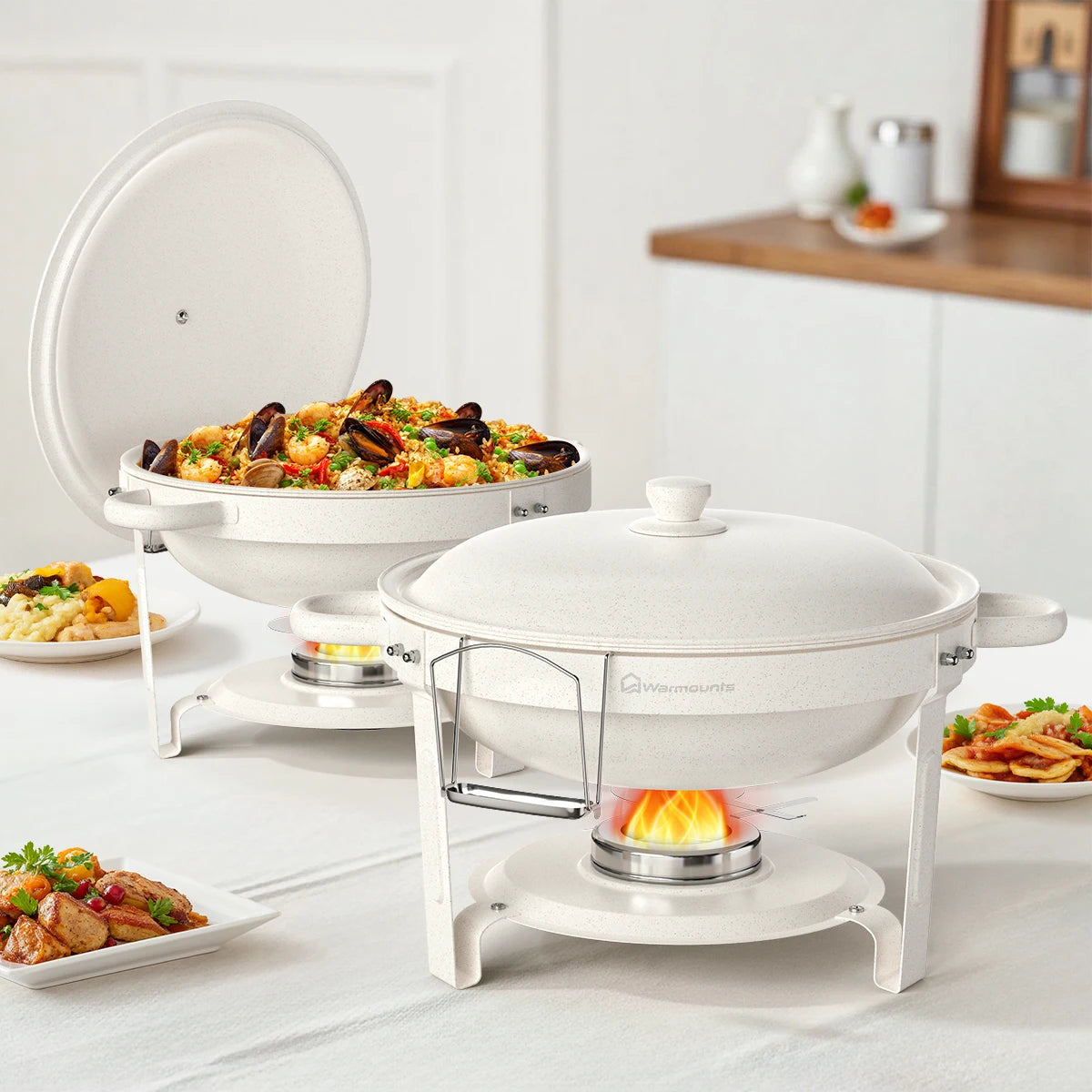 Maifanite Coated Stainless Steel Chafing Dish Buffet Set