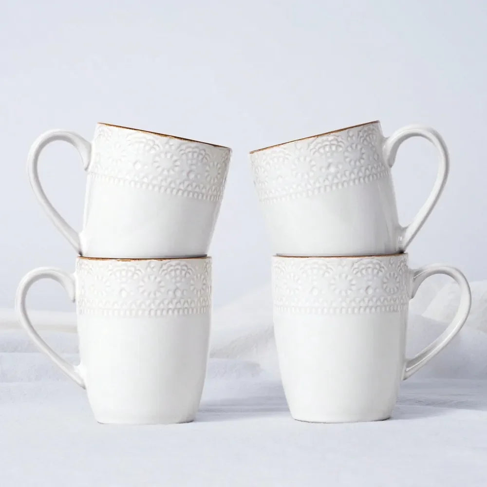XMSJ 4-Piece Coffee Mugs Set Durable And Elegant