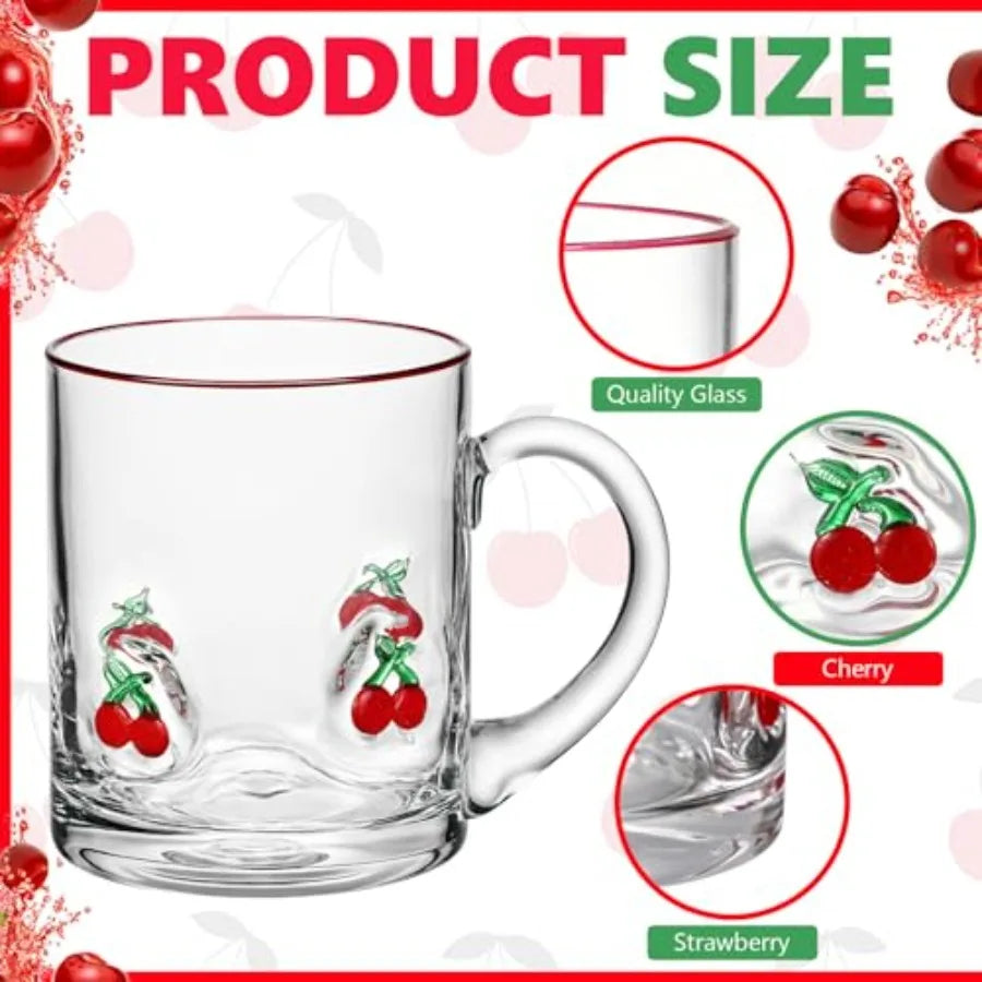 4 Pack Icon Juice Glasses With Fruit Icon Design Glassware