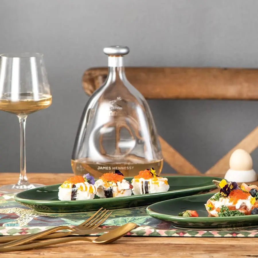 Porcelain Oval Serving Platters Set For Party And BBQ Stackable