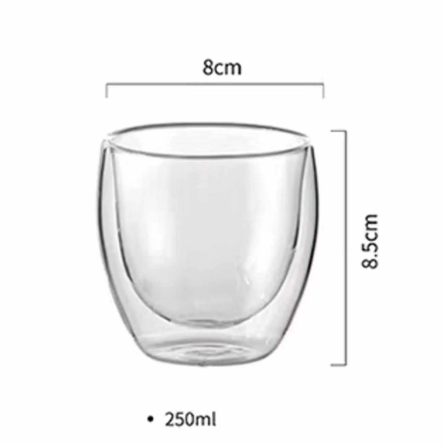 Double Wall Glass Cup Insulated Tumbler For Coffee And Tea
