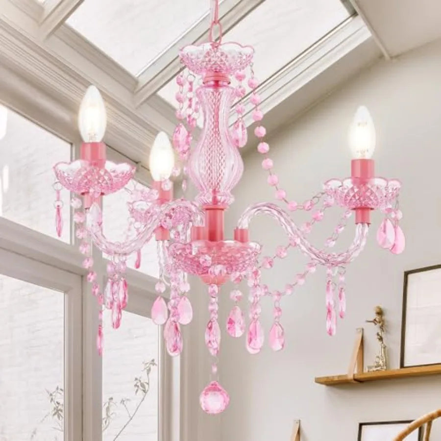 Crystal Chandelier 3 Light Modern K9 Acrylic Pendant for Dining