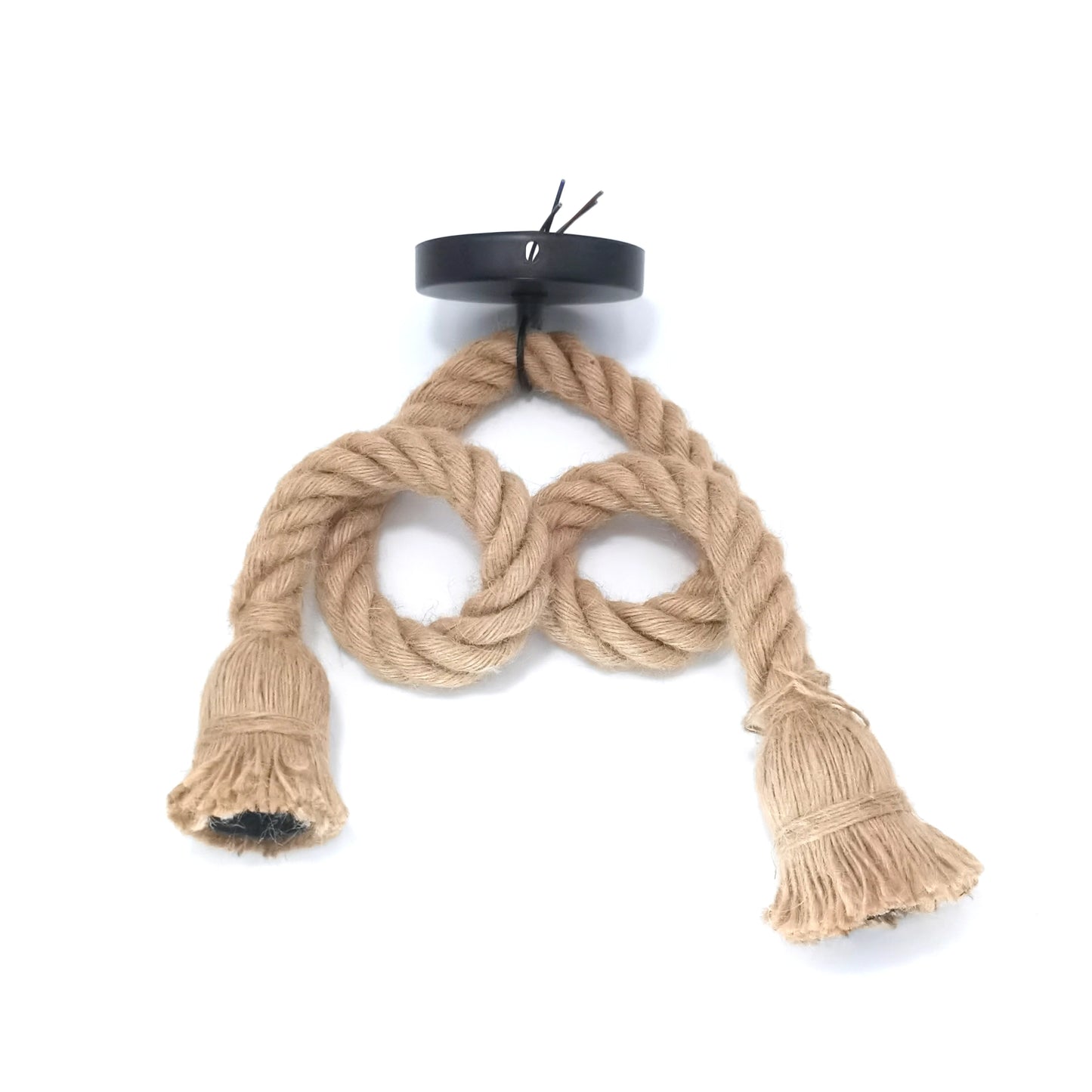 COOINJOY Industrial E27 Hemp Rope Pendant Lights