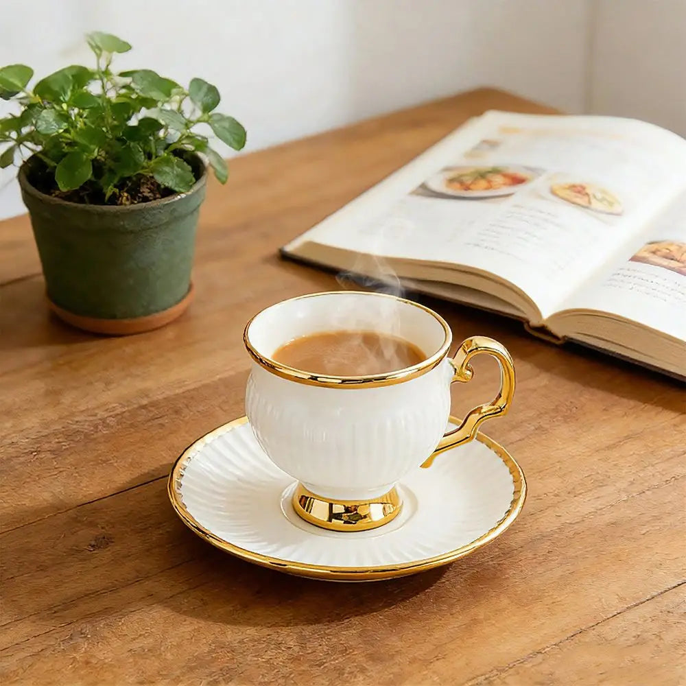 Ceramic Turkish Coffee Cups And Saucers Espresso Set