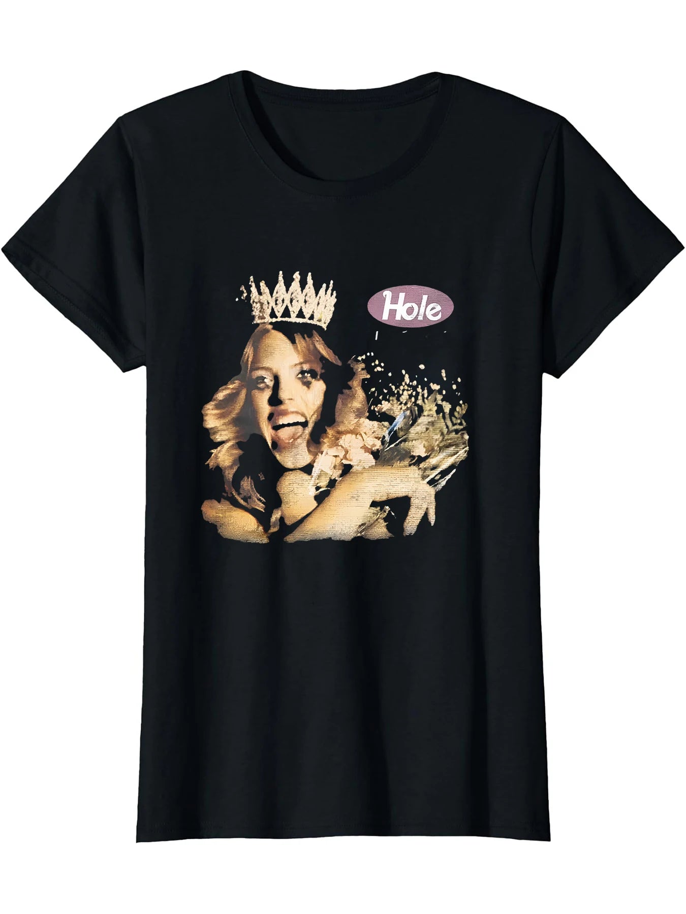 Hole Band T Shirt Premium Cotton Oversized Band Tee