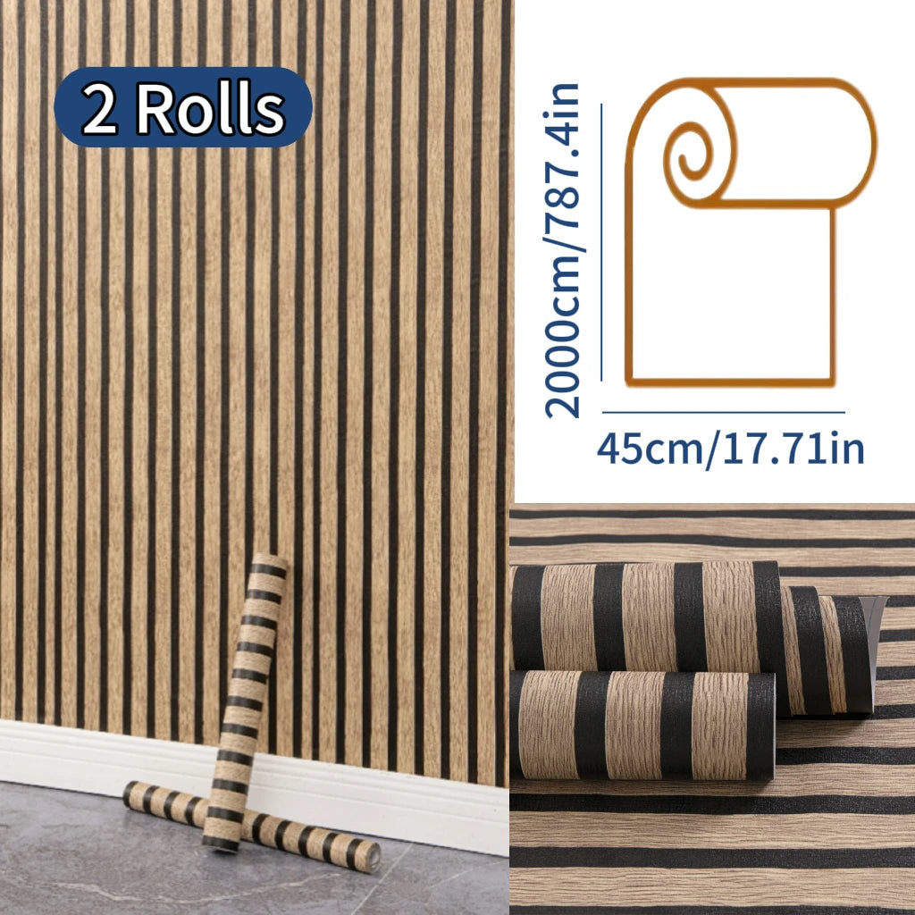 NINETAI Peel and Stick Wood Grain Floor Tiles for Home